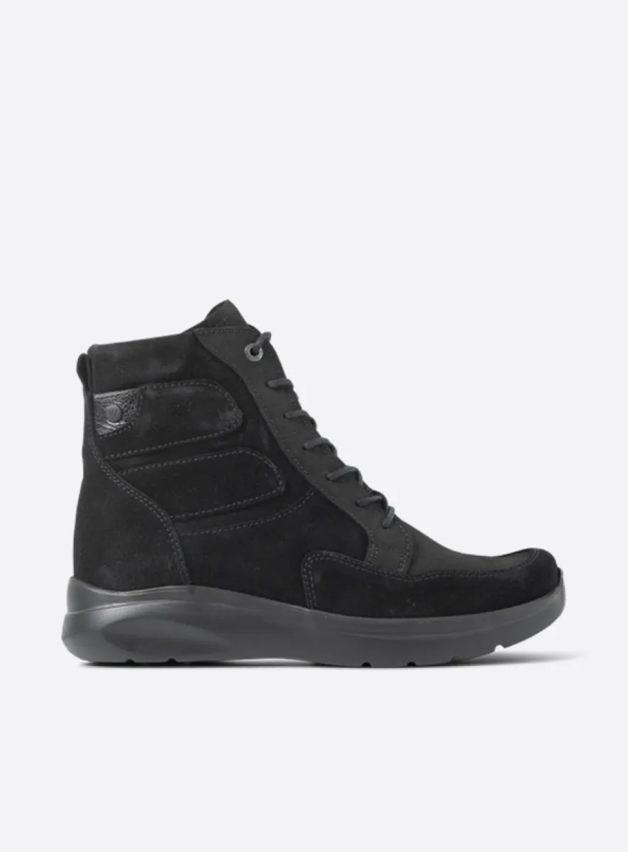 Wolky Slam - Nubukleder schwarz Atmungsaktive Schuhe für damen