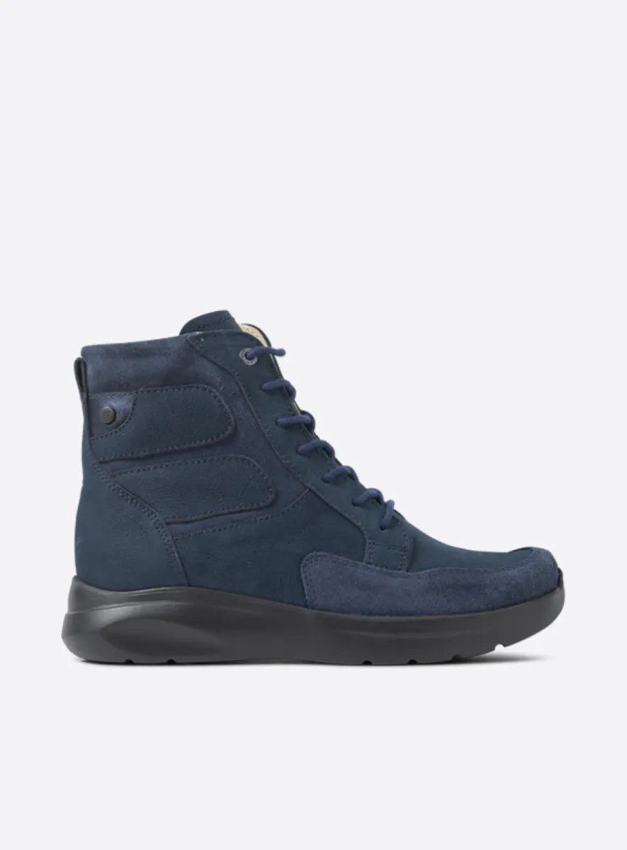 Wolky Slam - Nubukleder blauw Atmungsaktive Schuhe für damen