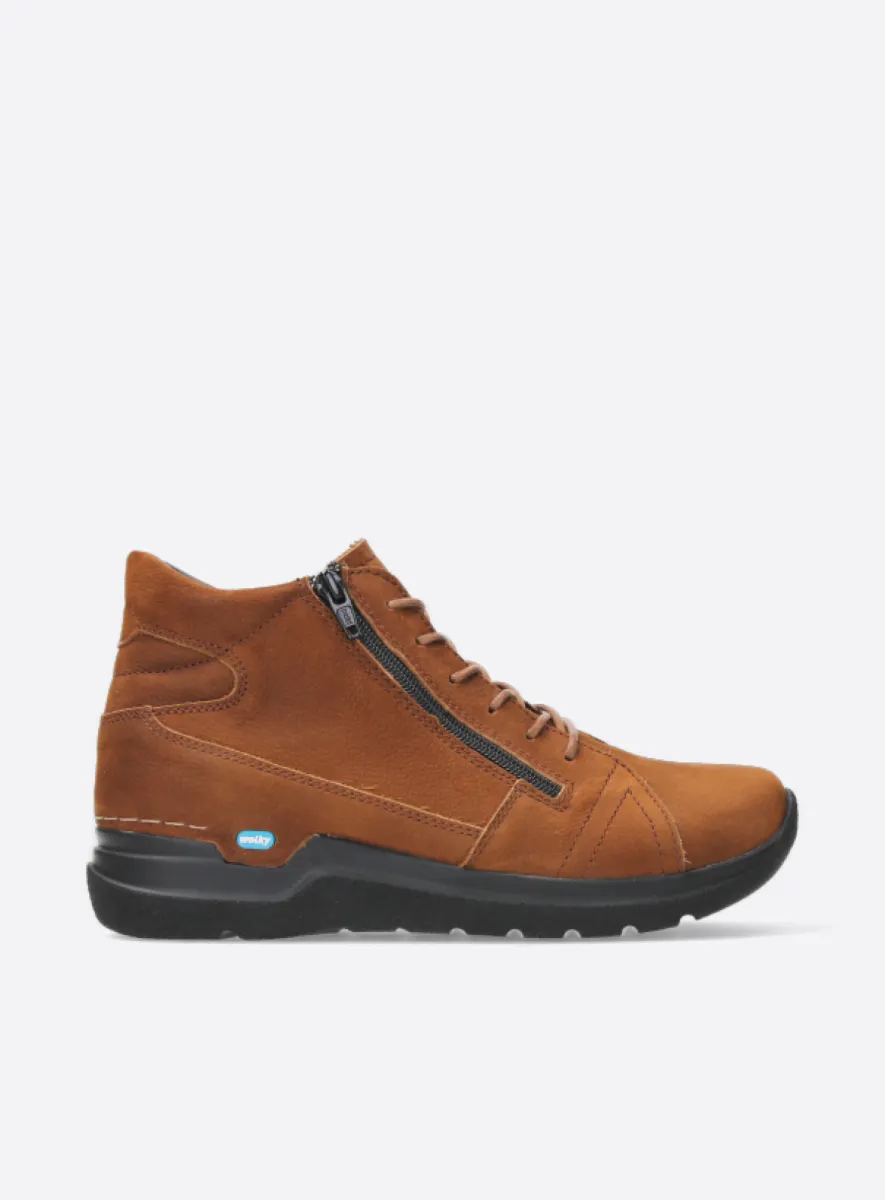 Wolky Why - Nubukleder cognac Atmungsaktive Schuhe für damen