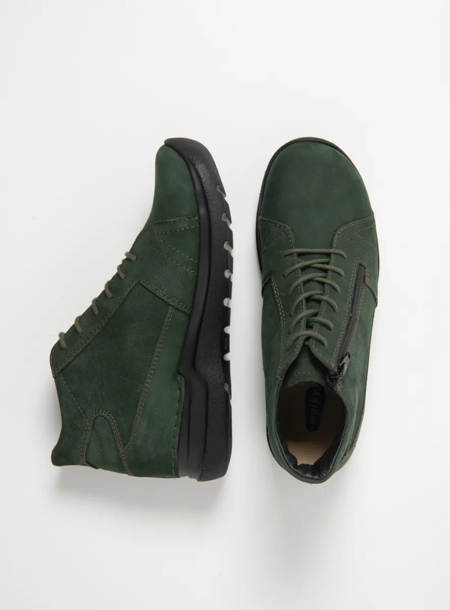 Wolky Why - Nubukleder grün Atmungsaktive Schuhe für damen
