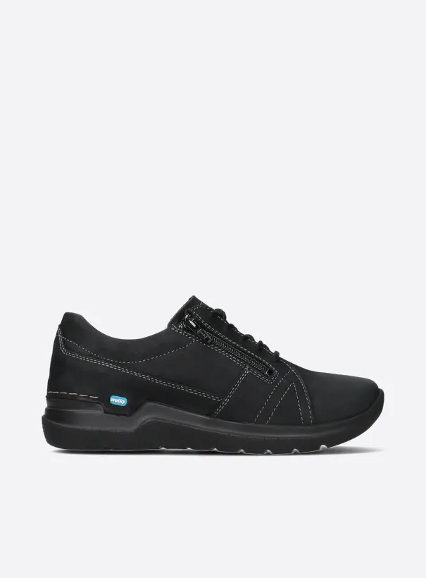 Wolky Feltwell - Nubukleder schwarz Schnürschuhe für damen