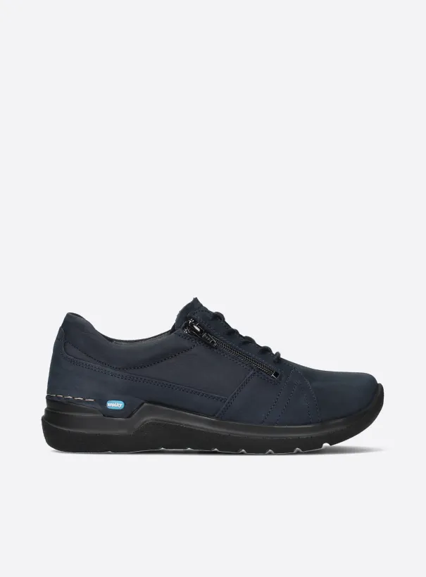 Wolky Feltwell - Nubukleder blau Schnürschuhe für damen