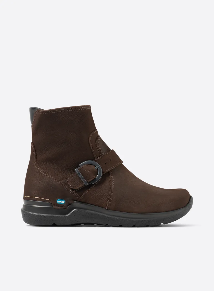 Wolky Okay - Nubukleder braun Ankle Boots für damen