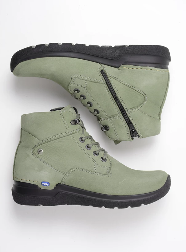 wolky hohe schnuerschuhe 06616 whynot hv 10215 nubukleder graugruen top