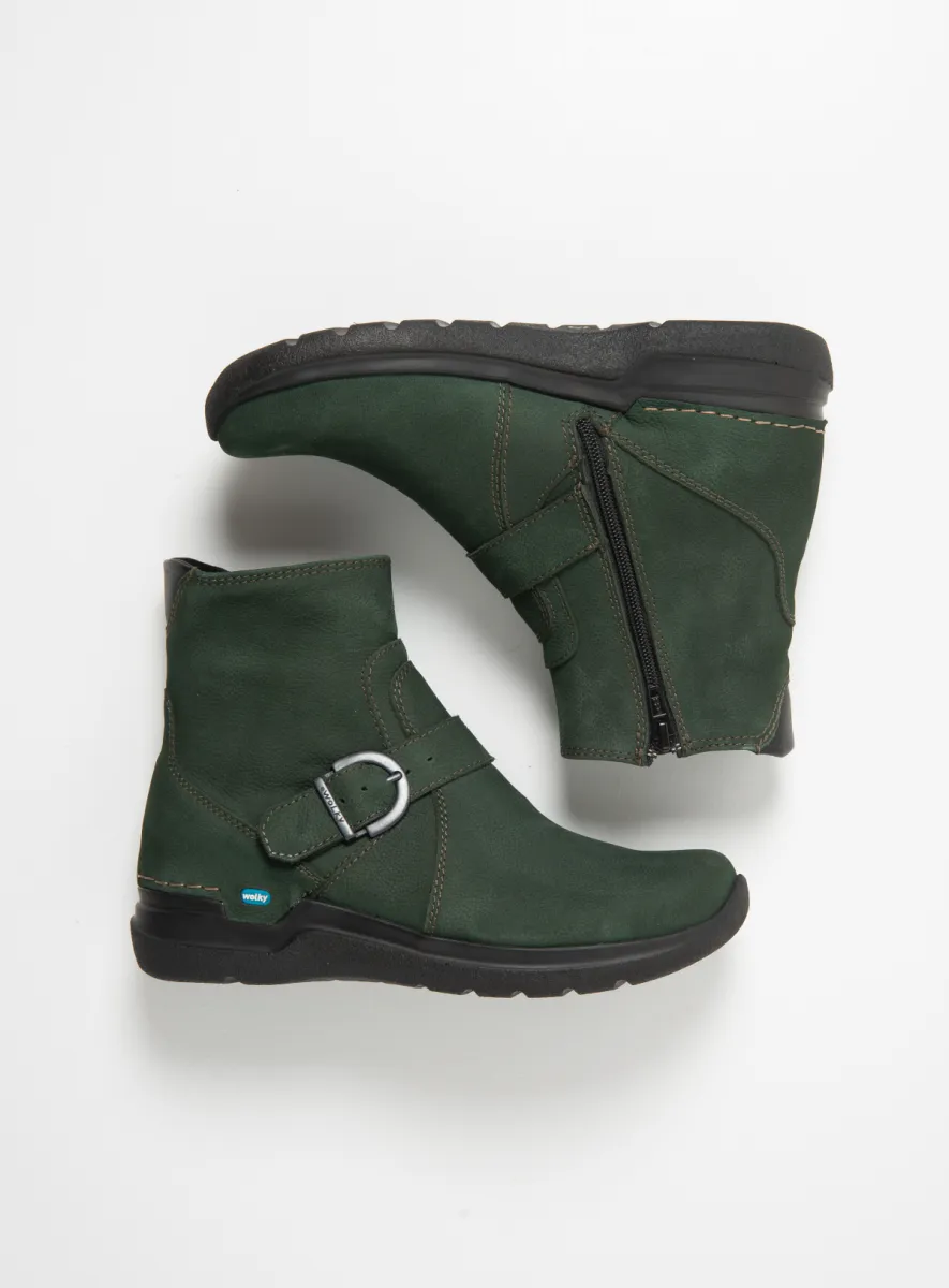 Wolky Whynot HV - Nubukleder grün Atmungsaktive Schuhe für damen