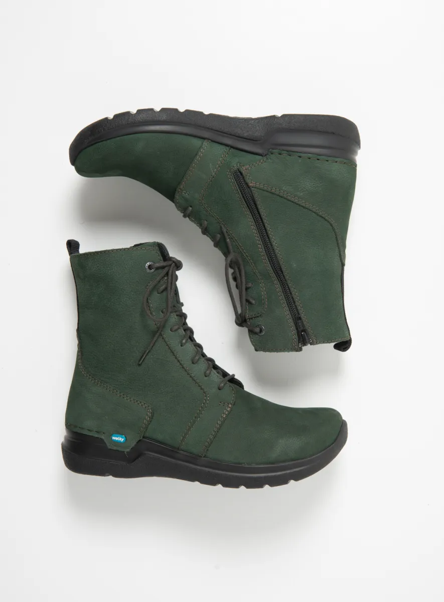 Wolky Viper HV - Nubukleder grün Atmungsaktive Schuhe für damen