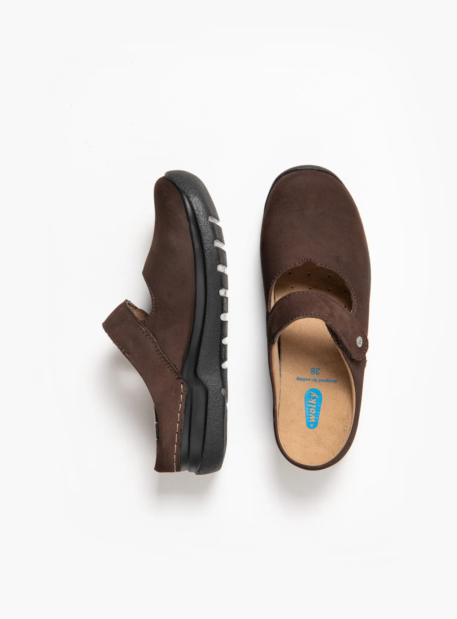 Wolky Clogs 06635 Narni DB 11300 Nubukleder braun