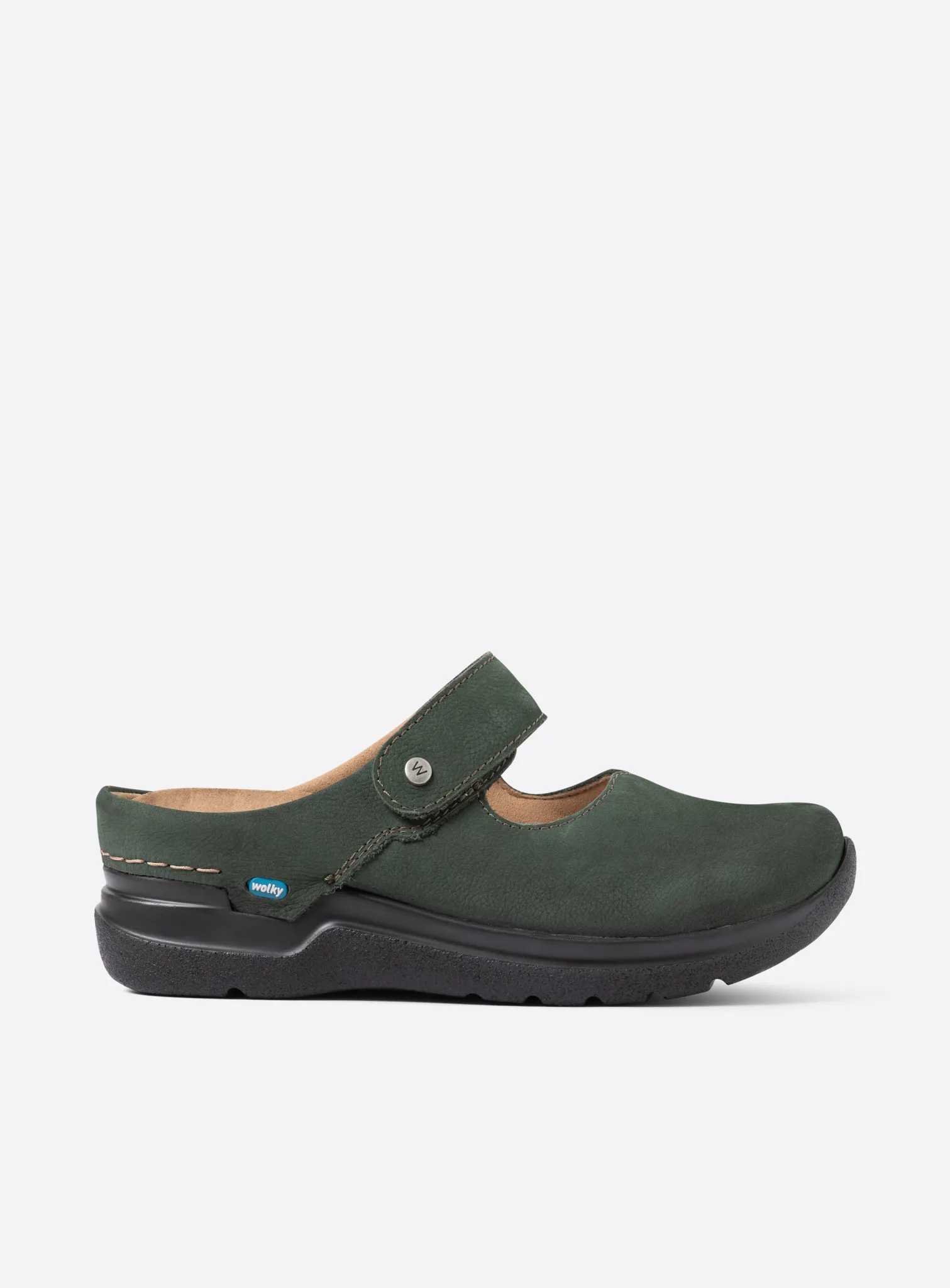 Wolky Narni DB - Nubukleder grün Arbeitsschuhe für die Pflege für damen