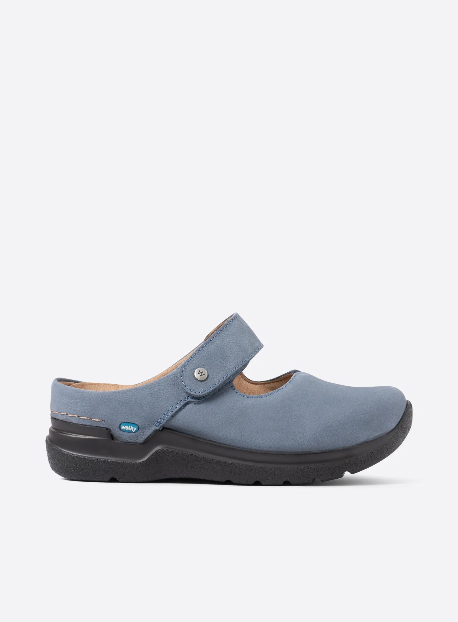 Wolky Clogs 06635 Narni DB 11840 Nubukleder jeansblau