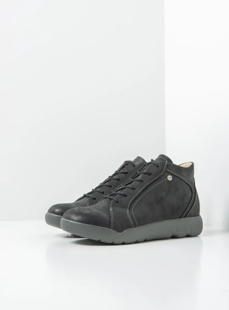 Wolky Lugana - Effekt-Leder schwarz Atmungsaktive Schuhe für damen