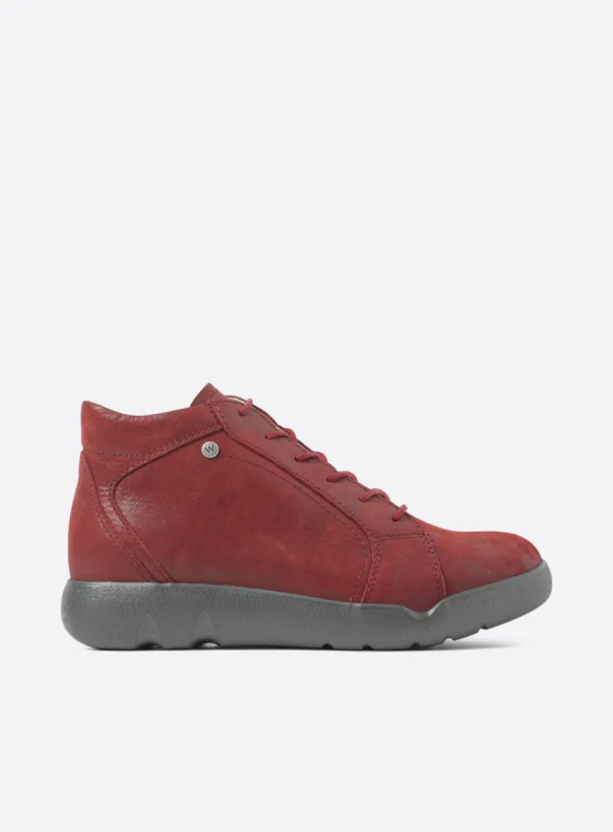 Wolky Lugana - Effekt-Leder kirschrot Atmungsaktive Schuhe für damen