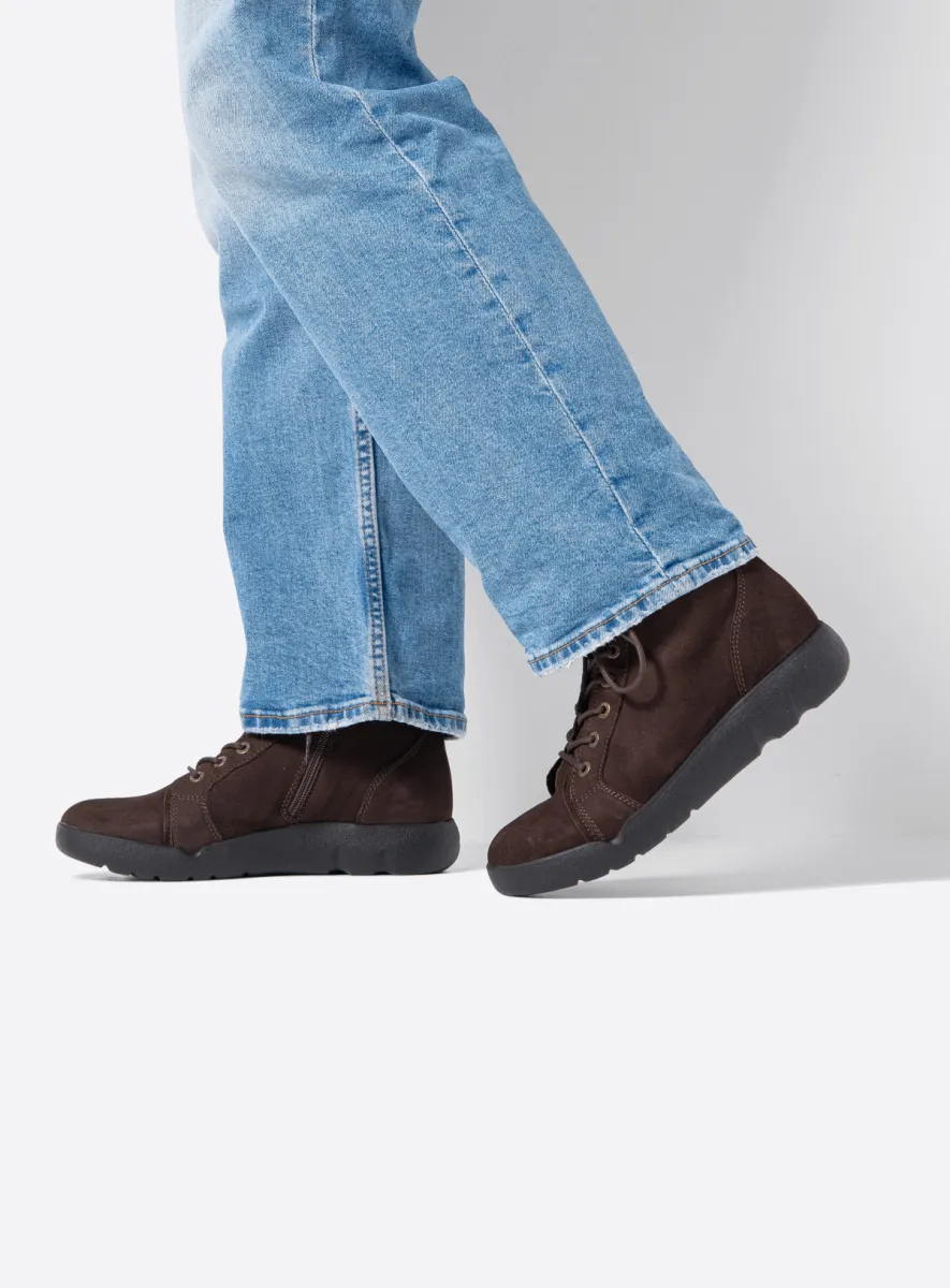 Wolky Schnürschuhe 07528 Fiano 10300 Nubukleder braun