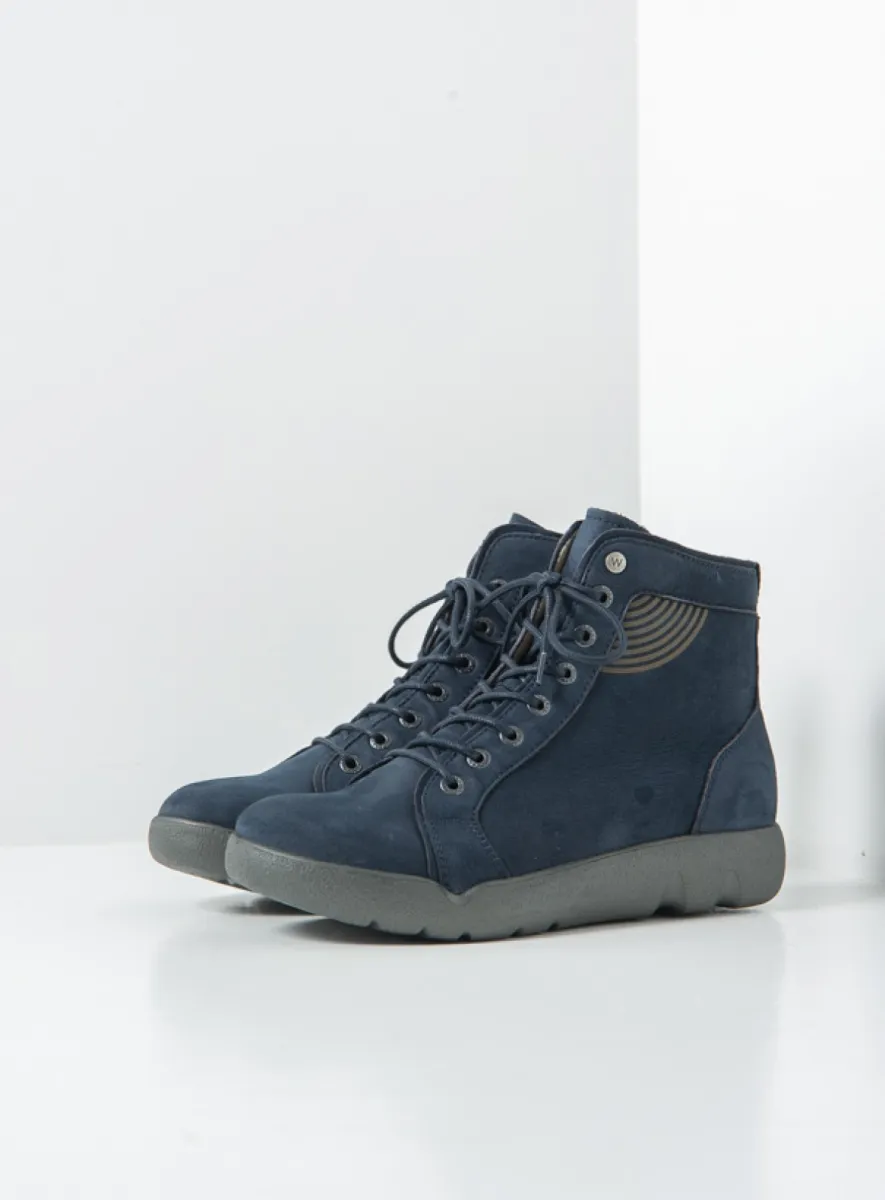 Wolky Fiano - Nubukleder blau Atmungsaktive Schuhe für damen