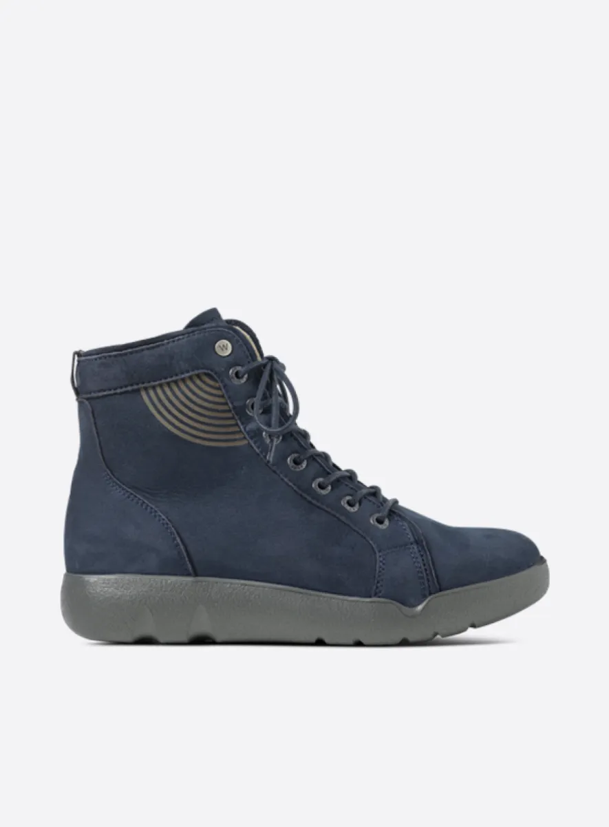 Wolky Fiano - Nubukleder blau Atmungsaktive Schuhe für damen