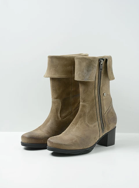 wolky halbhohe stiefel 07961 salento 45150 taupe suede front