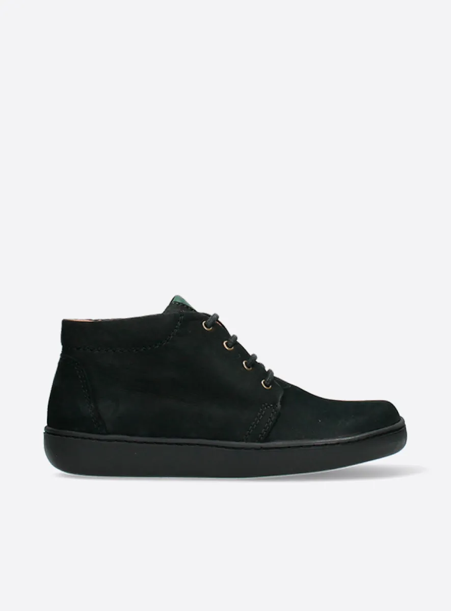 Wolky Kansas Lady - Nubukleder schwarz Schnürschuhe für damen