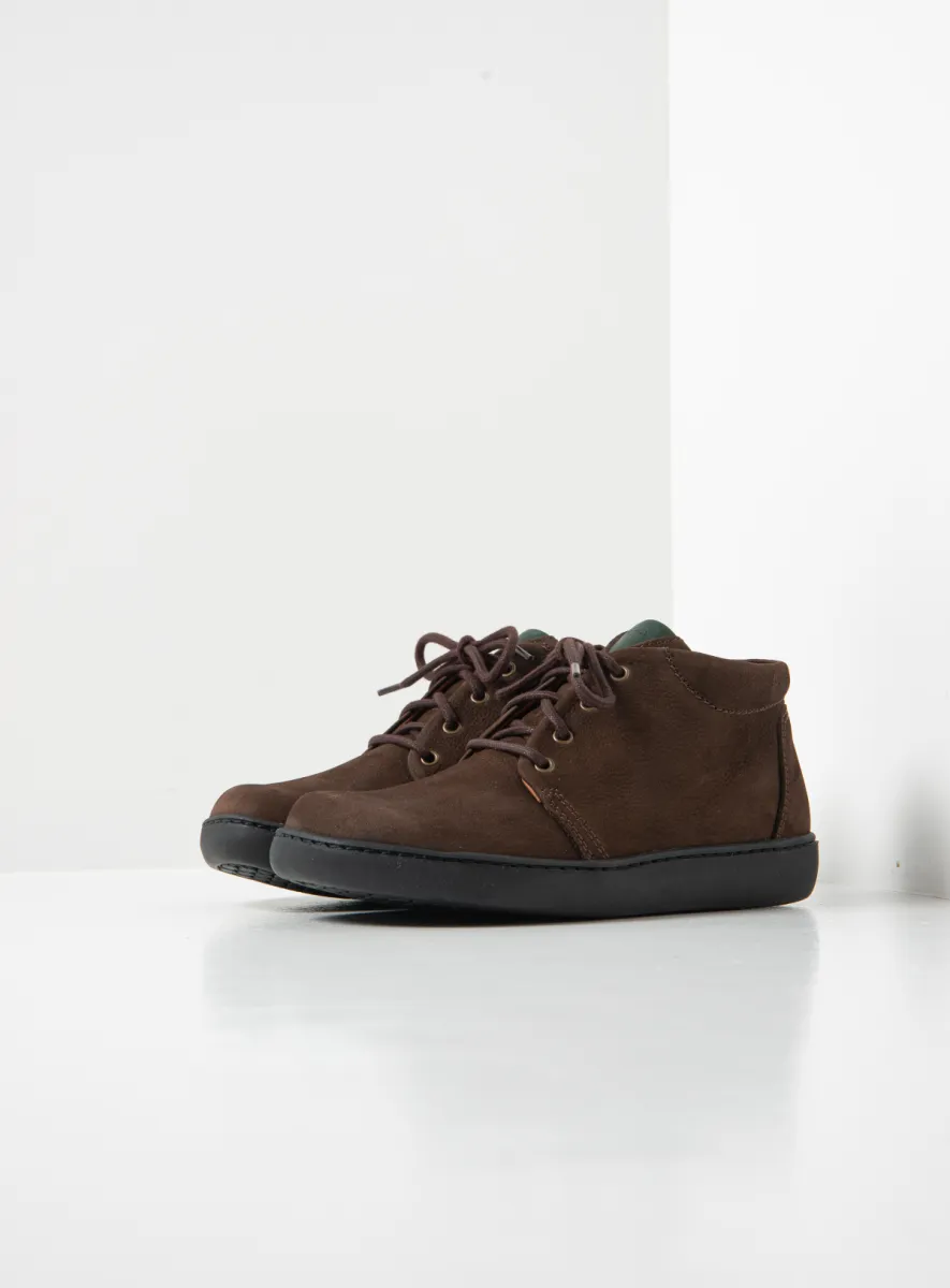 Wolky Hohe Schnürschuhe 08100 Kansas Lady 11300 Nubukleder braun