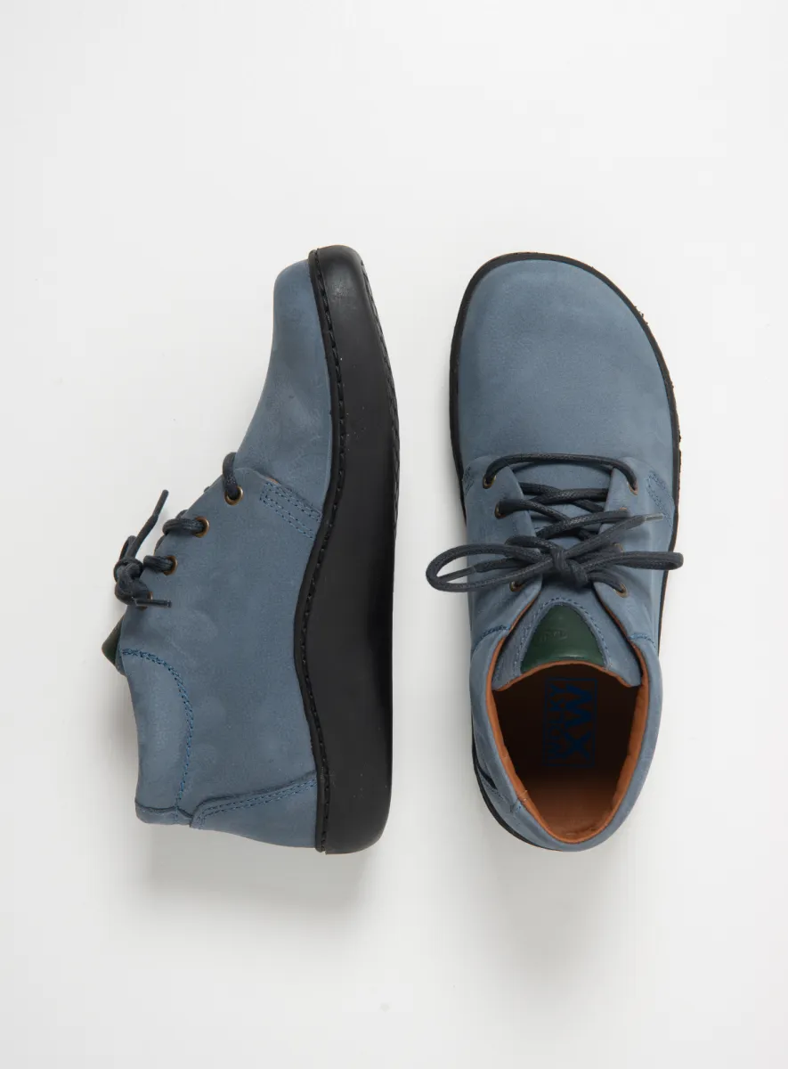 Wolky Hohe Schnürschuhe 08100 Kansas Lady 11840 Nubukleder jeansblau