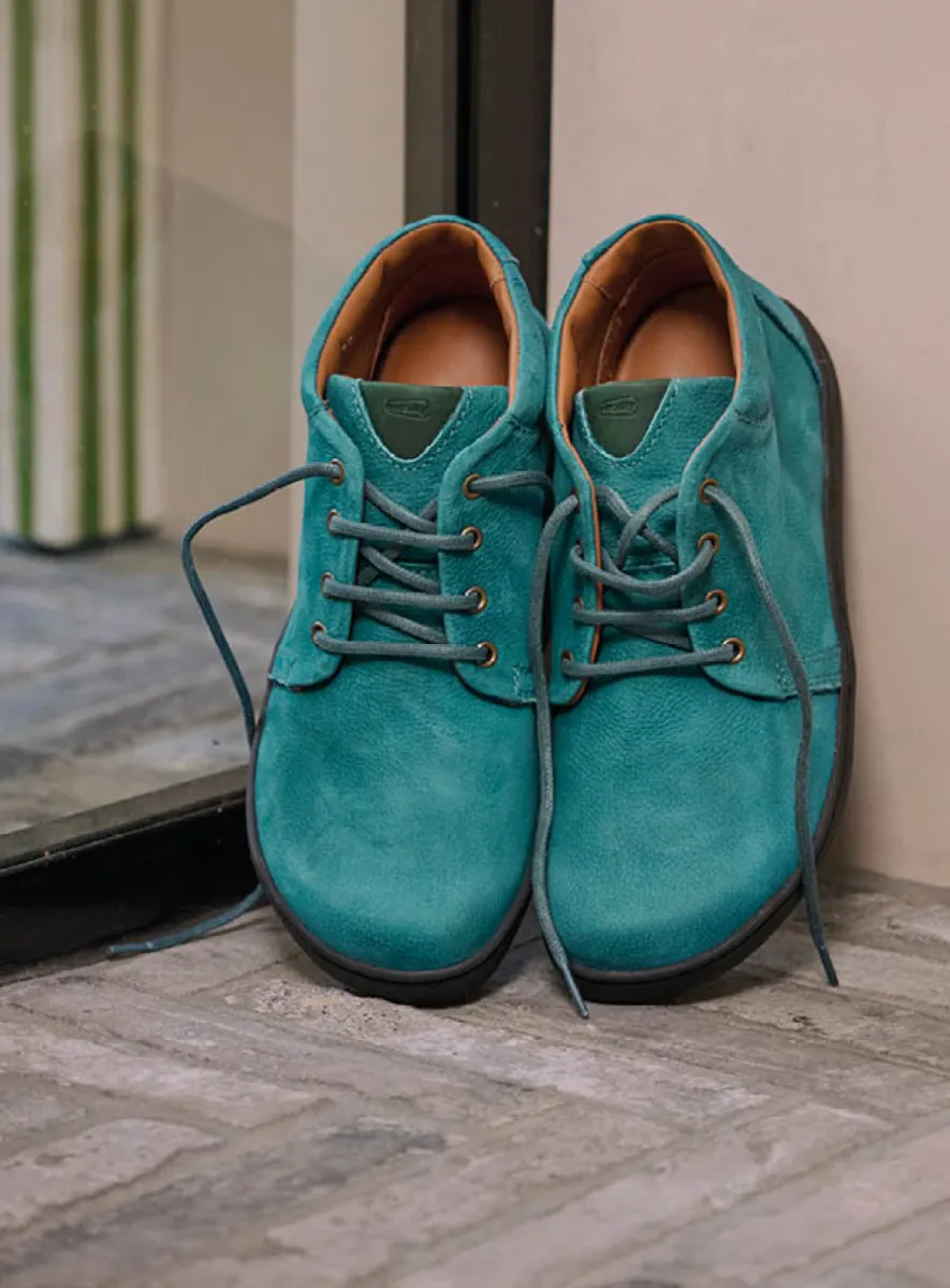 Wolky Hohe Schnürschuhe 08100 Kansas Lady 11880 Nubukleder petrol