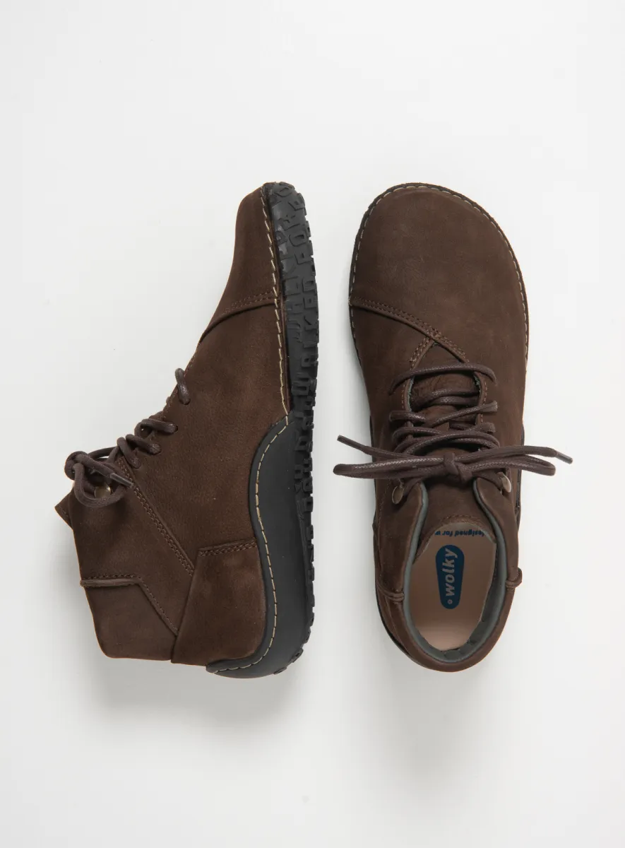 Wolky Schnürschuhe 08361 Mokola 11300 Nubukleder braun