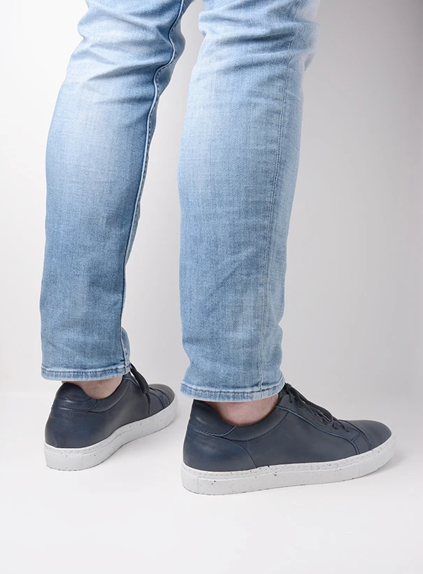 wolky sneakers 09483 forecheck 22800 blauw leer detail